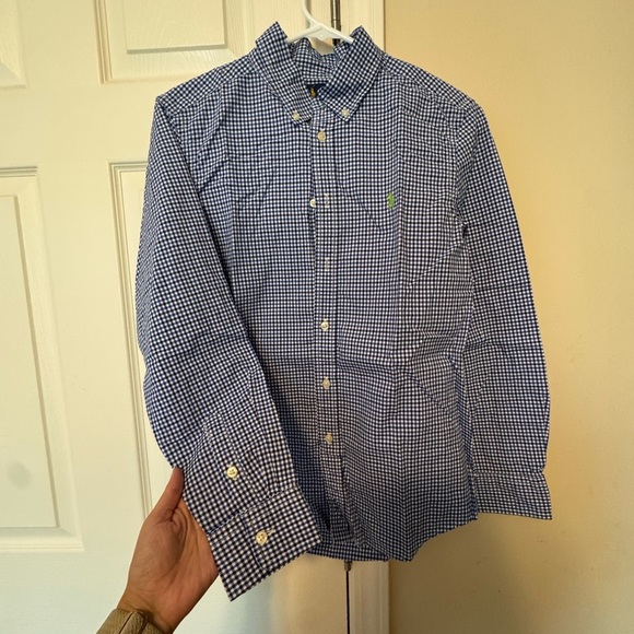Blue Checkered Boys Shirt - Picture 1 of 5